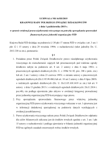 Uchwała nr 16/III/2015 KR PZD z dnia 1 października 2015 r. w