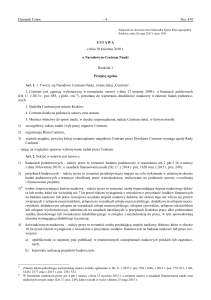 ustawy z dnia 30 kwietnia 2010 r. o Narodowym Centrum Nauki