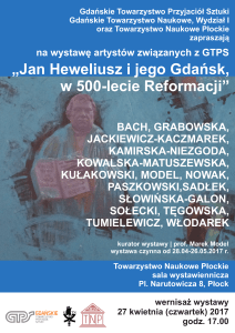Jan Heweliusz i jego Gdańsk, w 500-lecie Reformacji