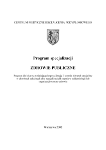 Zdrowie publiczne po II stopniu dla lekarzy