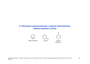Związki heterocykliczne - synteza i wykorzystanie w chemii medycznej