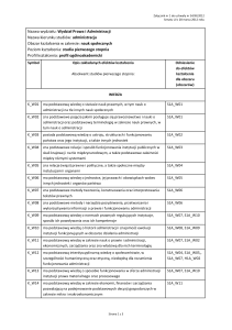 Załączniki do Uchwały nr 34/III/2012 Senatu Uniwersytetu