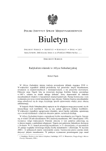 Biuletyn - PISM.pl