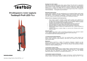 Dwubiegunowy tester napięcia Testboy® Profi LED