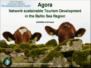 AGORA - Sieć rozwoju turystyki zrównoważonej w Regionie Morza