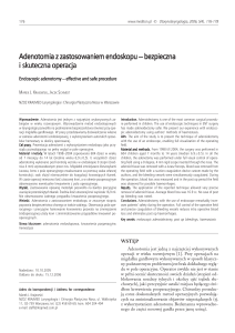 Adenotomia z zastosowaniem endoskopu – bezpieczna i