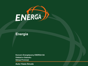 Energia potencjalna grawitacji - ENERGA