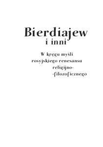 Bierdiajew - Wydawnictwo Naukowe Scholar