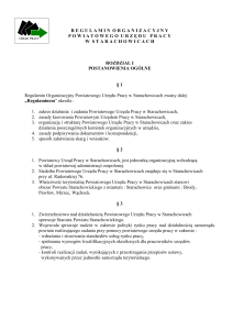 regulaminorganizacyjn y - Powiatowy Urząd Pracy w Starachowicach