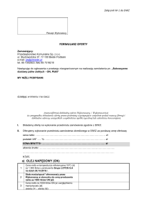 formularz oferty - PK Bielsk Podlaski