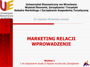 koncepcji 7P marketingu-mix - Dr Izabela Michalska