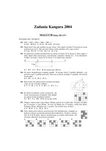 Zadania Kangura 2004