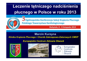 Leczenie tętniczego nadciśnienia płucnego w Polsce w roku 2013