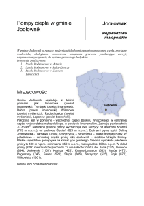 Jodłownik - Stowarzyszenie Gmin Polska Sieć „Energie Cités”
