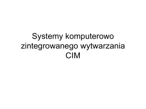 Systemy komputerowo zintegrowanego wytwarzania CIM