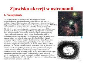 Zjawiska akrecji w astronomii