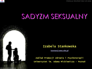 Sadyzm seksualny. Sexual sadism