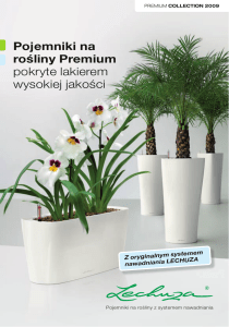 Pojemniki na rośliny Premium pokryte lakierem wysokiej