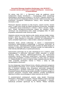 Komunikat Głównego Inspektora Sanitarnego z dnia 30.05.2011 r. w
