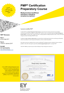 PMP ® Certification Preparatory Course