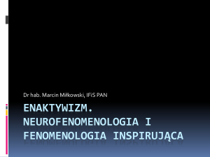 Enaktywizm i neurofenomenologia