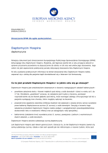 Daptomycin Hospira, INN-daptomycin