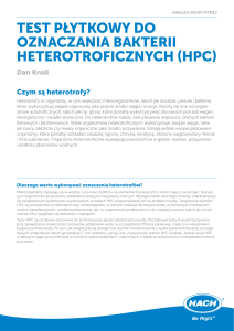 test płytkowy do oznaczania bakterii heterotroficznych (hpc)