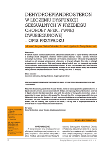 dehydroepiandrosteron - Przegląd Seksuologiczny