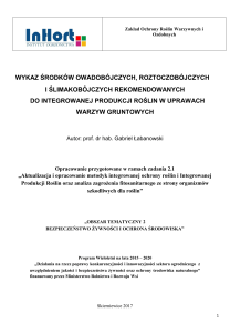 wykaz środków owadobójczych, roztoczobójczych i ślimakobójczych