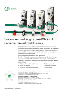 System komunikacyjny SmartWire-DT Łączenie zamiast okablowania