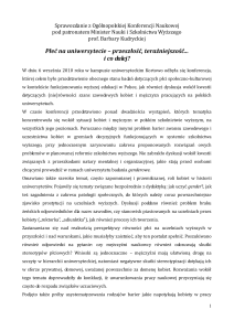 Sprawozdanie z Ogólnopolskiej Konferencji Naukowej pod