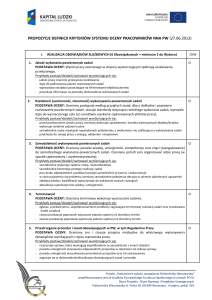 propozycje definicji kryteriów systemu oceny pracowników nna pw
