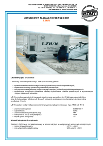 lotniskowy zasilacz hydrauliczny lzh/n