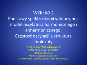 WYK*AD 2 Podstawy spektroskopii oscylacyjnej, model