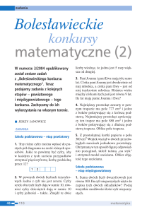 Bolesławieckie matematyczne (2)