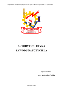 Referat AUTORYTET - ZSP nr 2 w Jędrzejowie