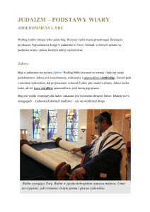 judaizm – podstawy wiary