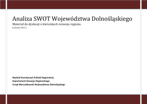 Analiza SWOT Województwa Dolnośląskiego