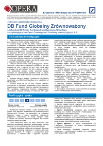 DB Fund Globalny Zrównoważony