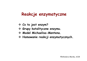Reakcje enzymatyczne