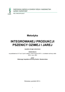 Metodyka integrowanej produkcji pszenicy ozimej i jarej ed 2