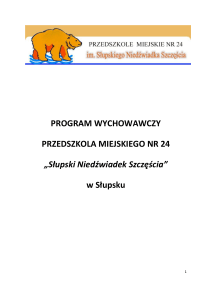 Program Wychowawczy PM 24 w Słupsku