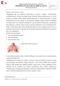 Transplantacja płuc/ serca i płuc - Śląskie Centrum Chorób Serca w