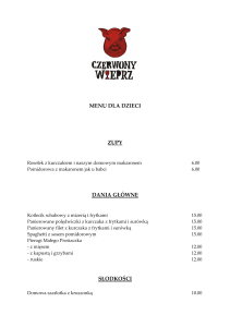 menu dla dzieci w pliku PDF.