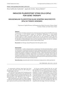 INDUCED PLURIPOTENT STEM CELLS iPSc FOR GENE THERAPY