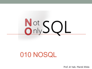 Bazy NoSQL