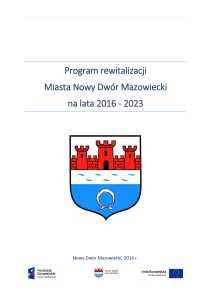 Program rewitalizacji Miasta Nowy Dwór Mazowiecki na lata 2016
