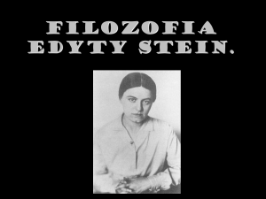 Filozofia Edyty Stein.