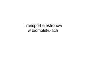 Transport elektronów w biomolekułach