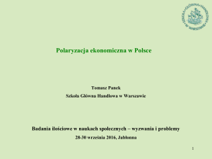 Polaryzacja ekonomiczna w Polsce